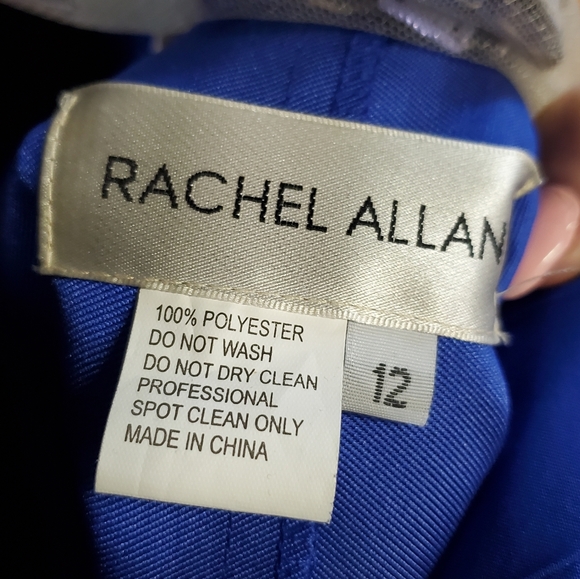 RACHEL ALLAN BLUE HOMECOMING DRESS - Picture 9 of 9